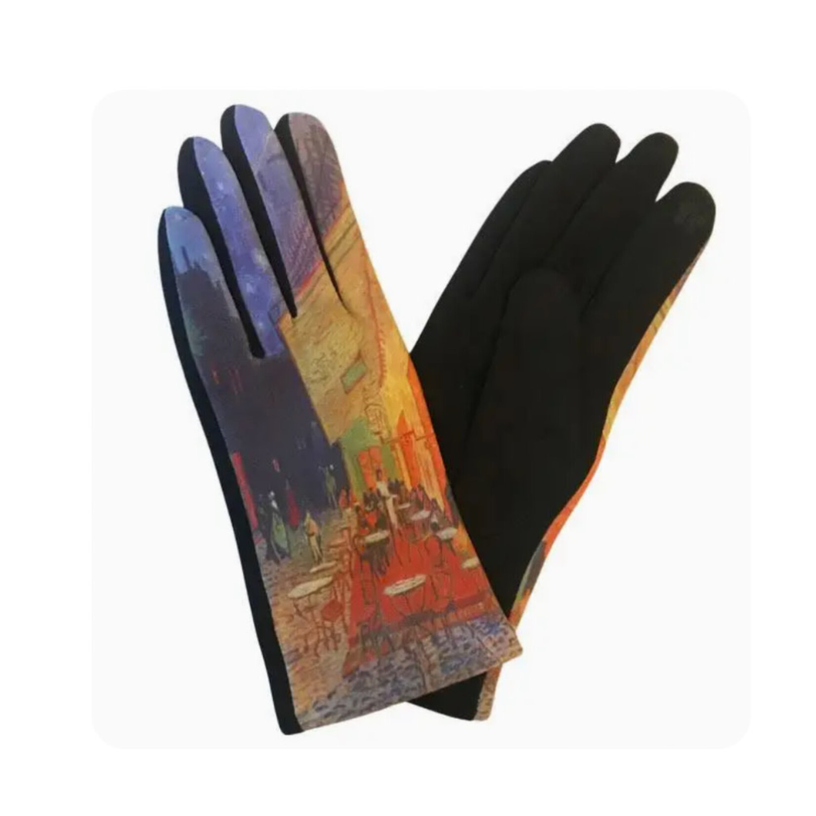 Magic Scarf Art Inspired Touch Screen Gloves - Cafe