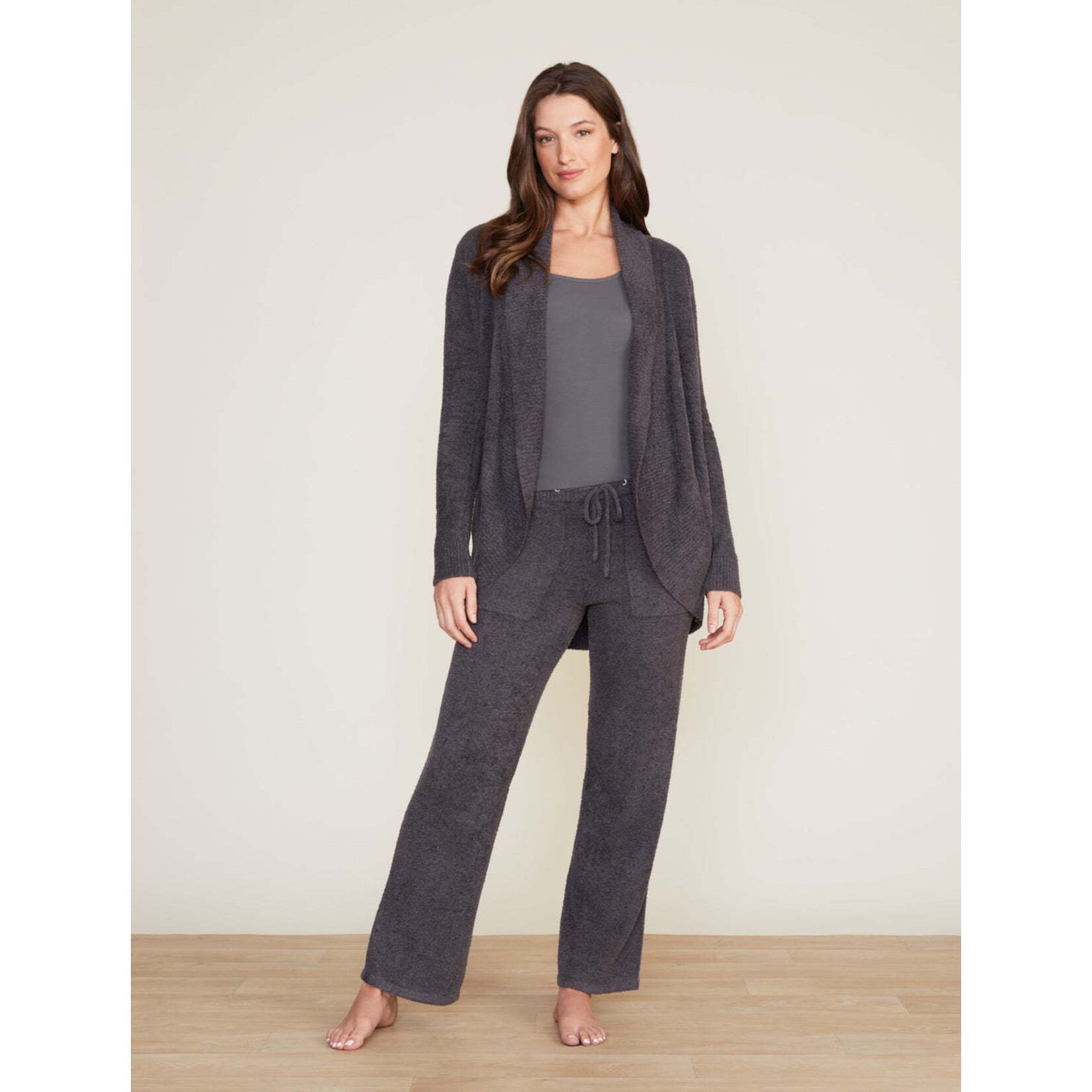 Barefoot Dreams CozyChic Lite Circle Cardi in Carbon