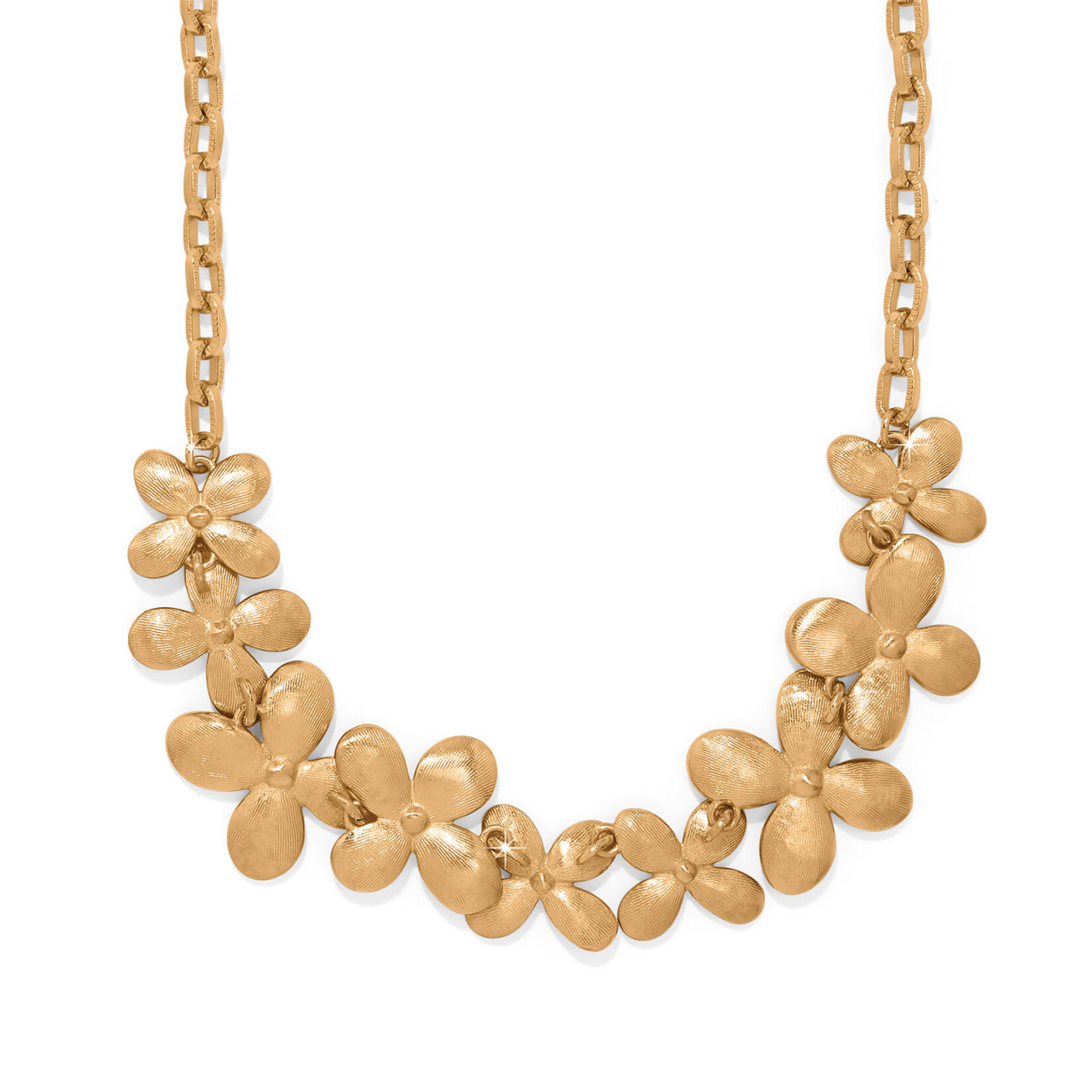 Brighton Everbloom Petal Pave Gold Necklace