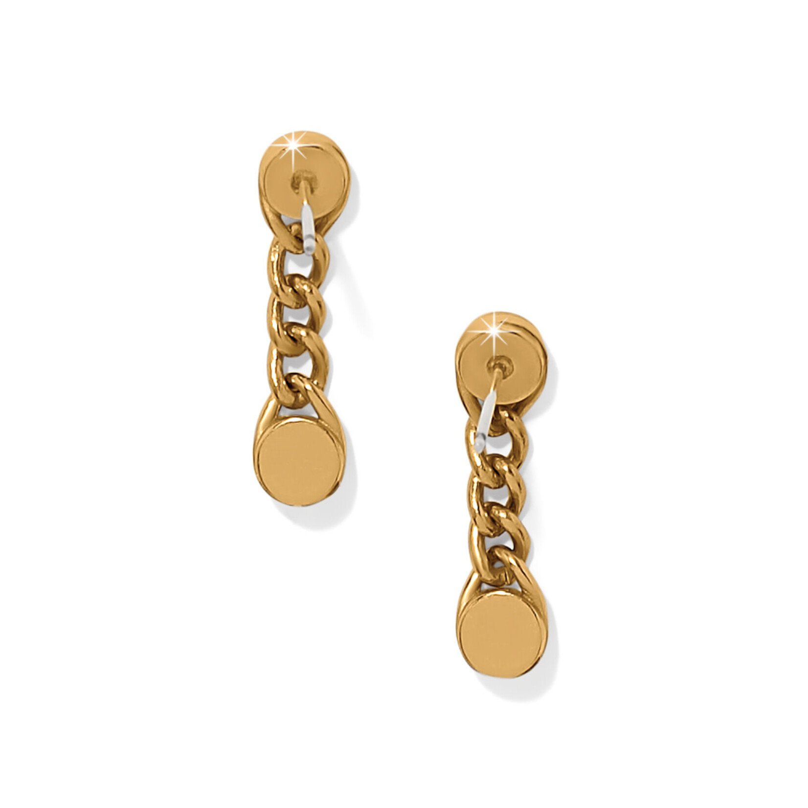 Brighton Trust Life Gold Post Drop Earrings