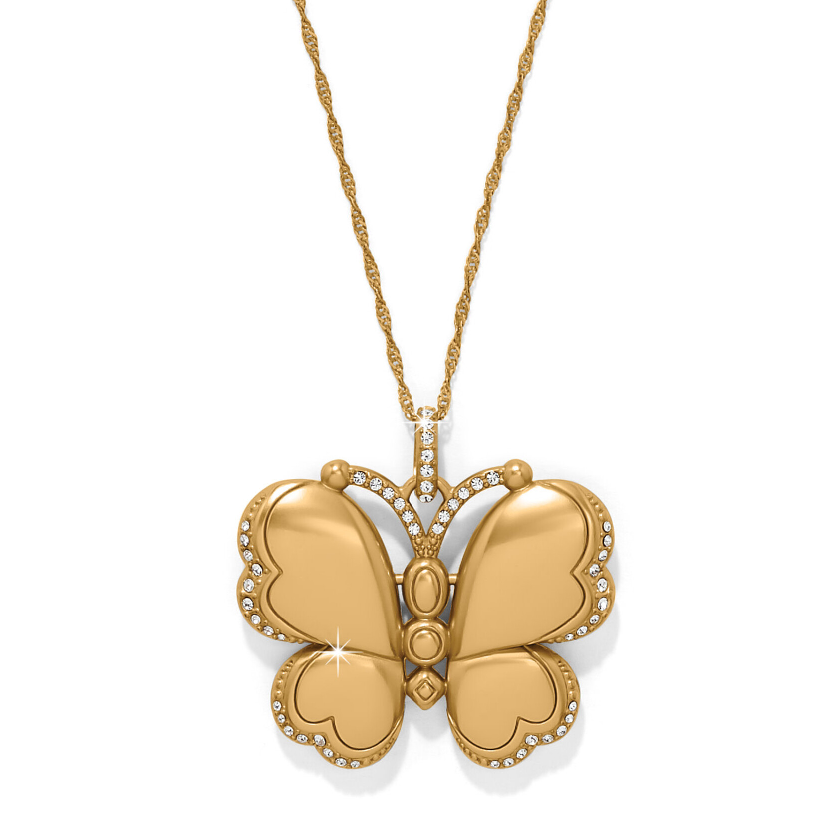Brighton Trust Your Journey Butterfly Gold Necklace