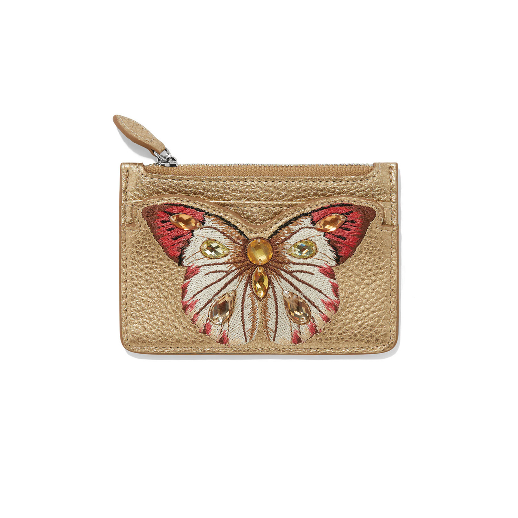 Brighton Gold Sydney Butterfly Card Coin Case