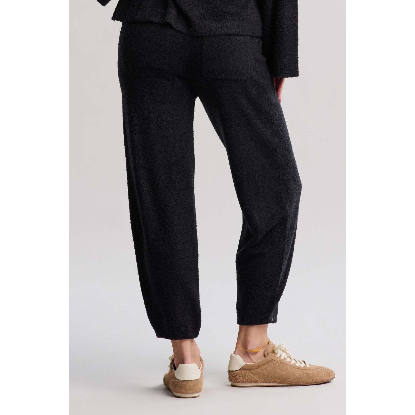Barefoot Dreams Barrel Leg Pant in Black