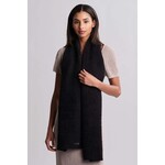 Barefoot Dreams CozyChic Grid Scarf in Black