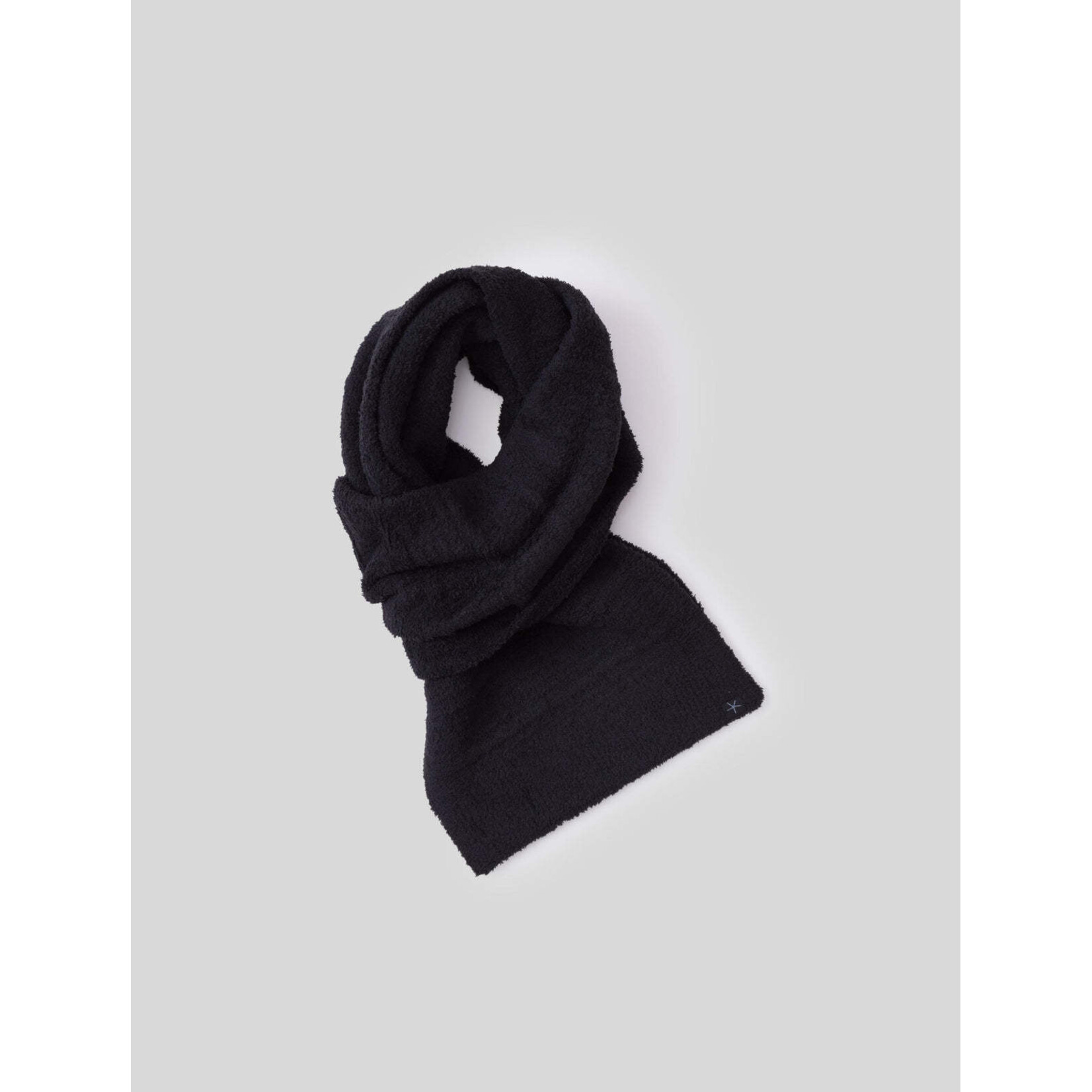 Barefoot Dreams CozyChic Grid Scarf in Black