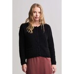 Barefoot Dreams Textured Button Front Cardigan in Black