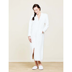 Barefoot Dreams CozyChic® Full Zip V-neck Lounger in Cream