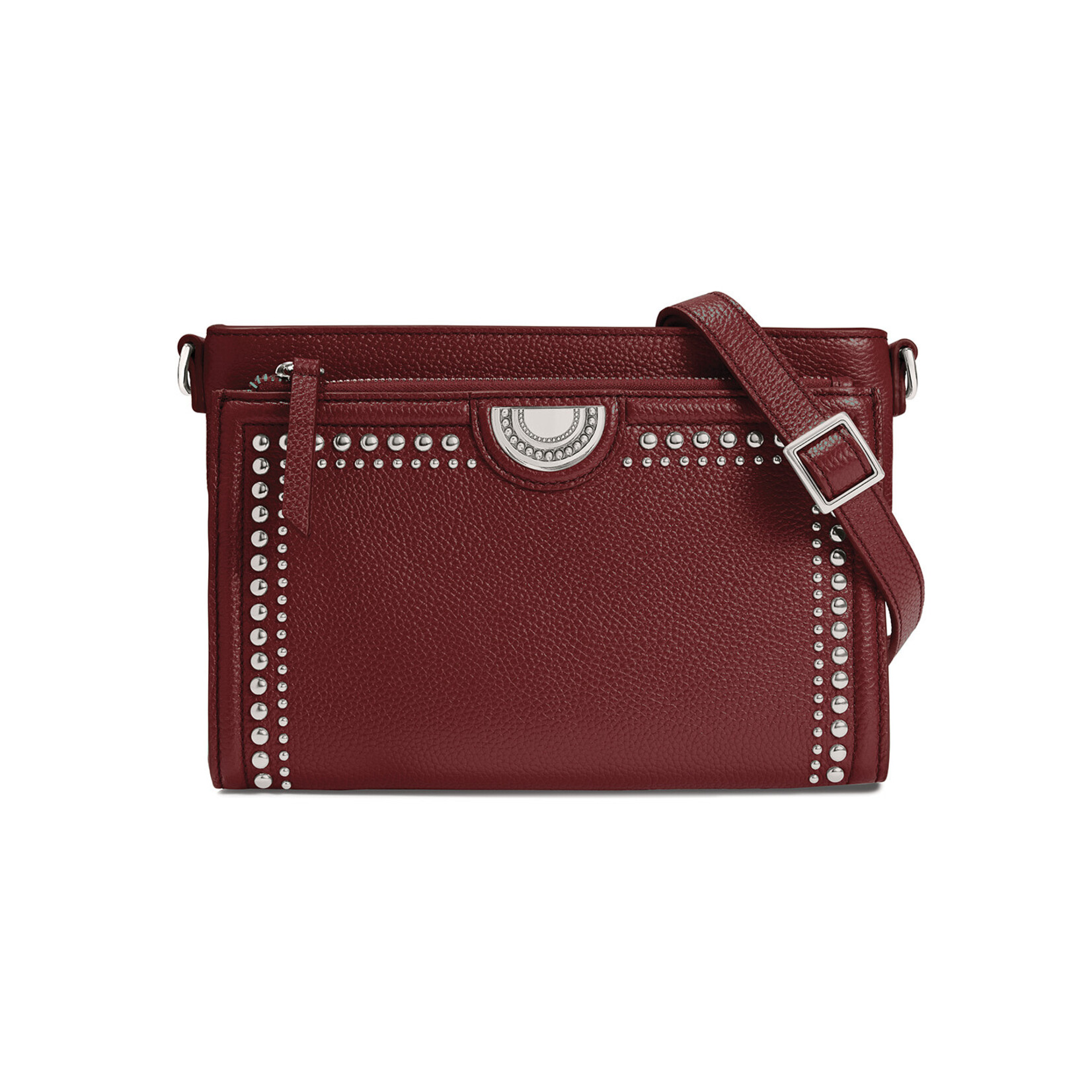 Brighton Jordyn Cross Body Organizer in Garnet