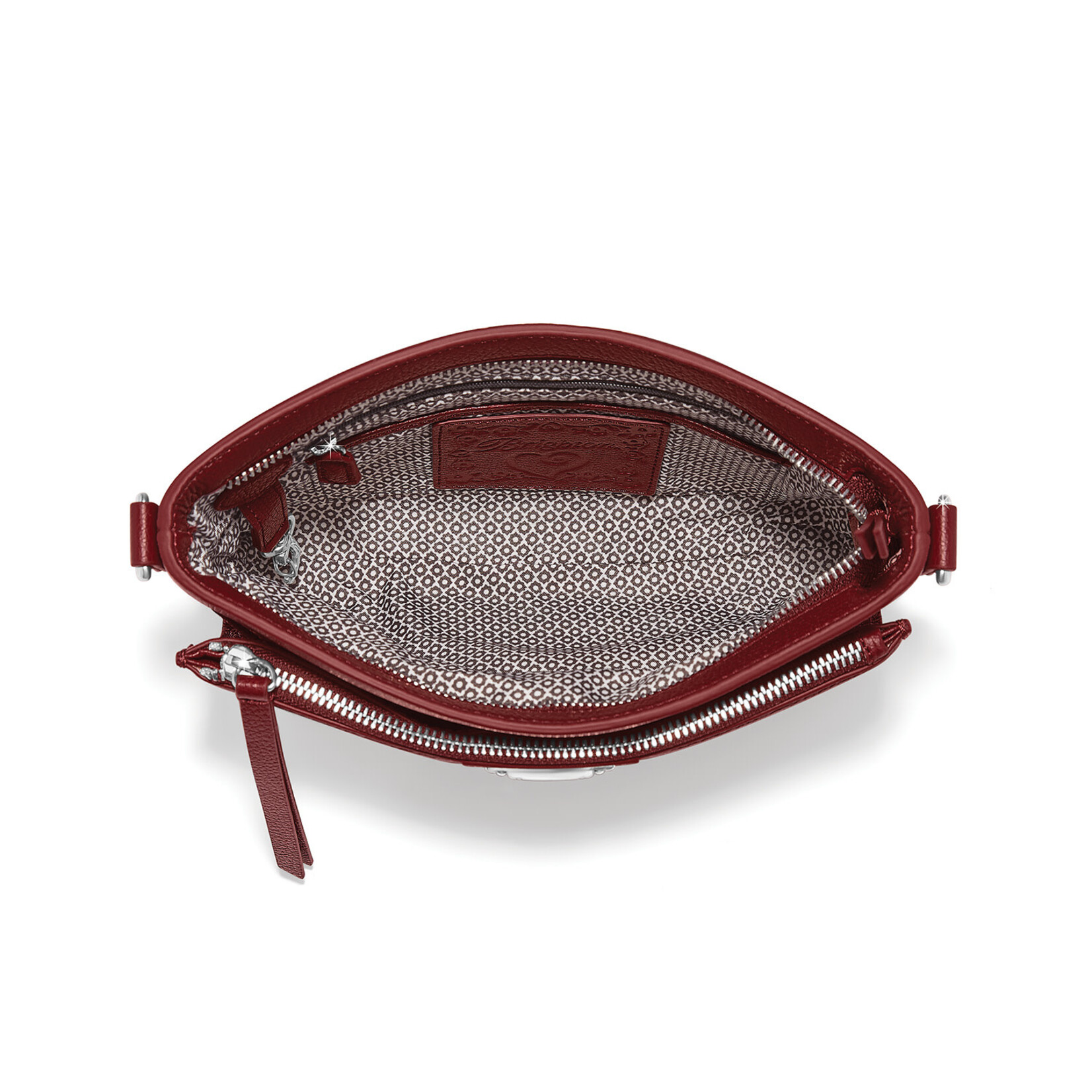 Brighton Jordyn Cross Body Organizer in Garnet