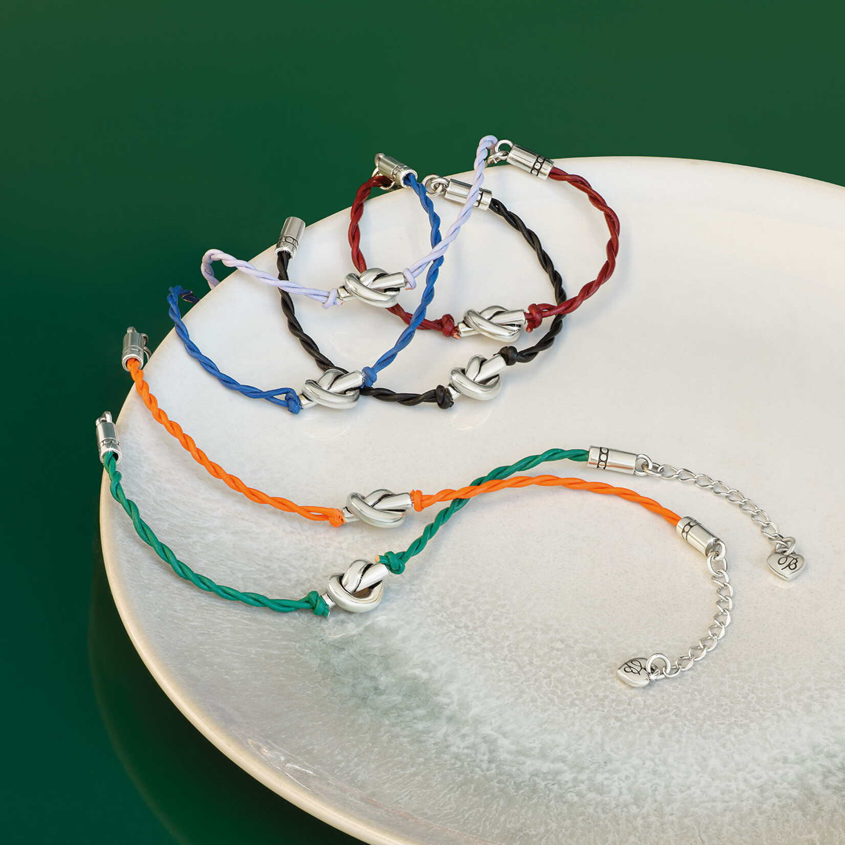 Brighton Interlok Single Knot Leather Chili Pepper Bracelet