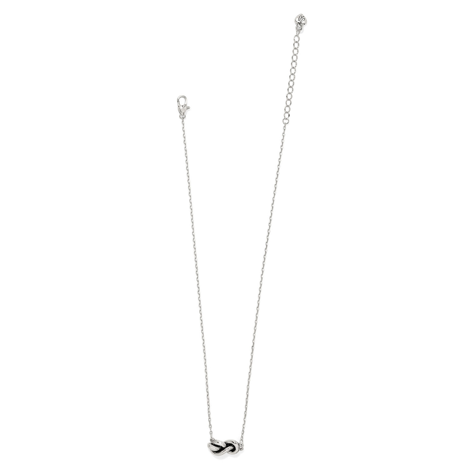 Brighton Interlok Single Knot Petite Silver Necklace