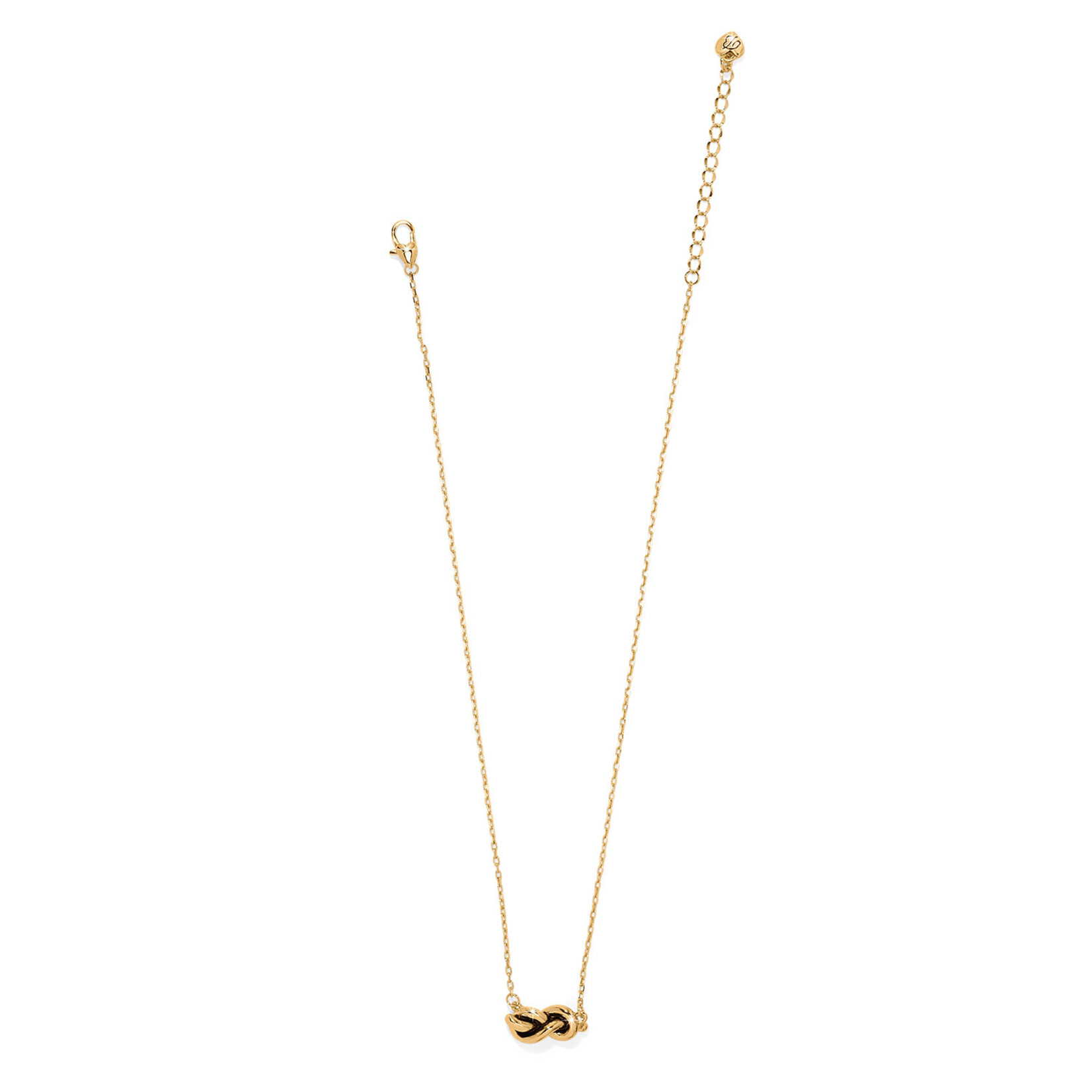Brighton Interlok Single Knot Petite Gold Necklace