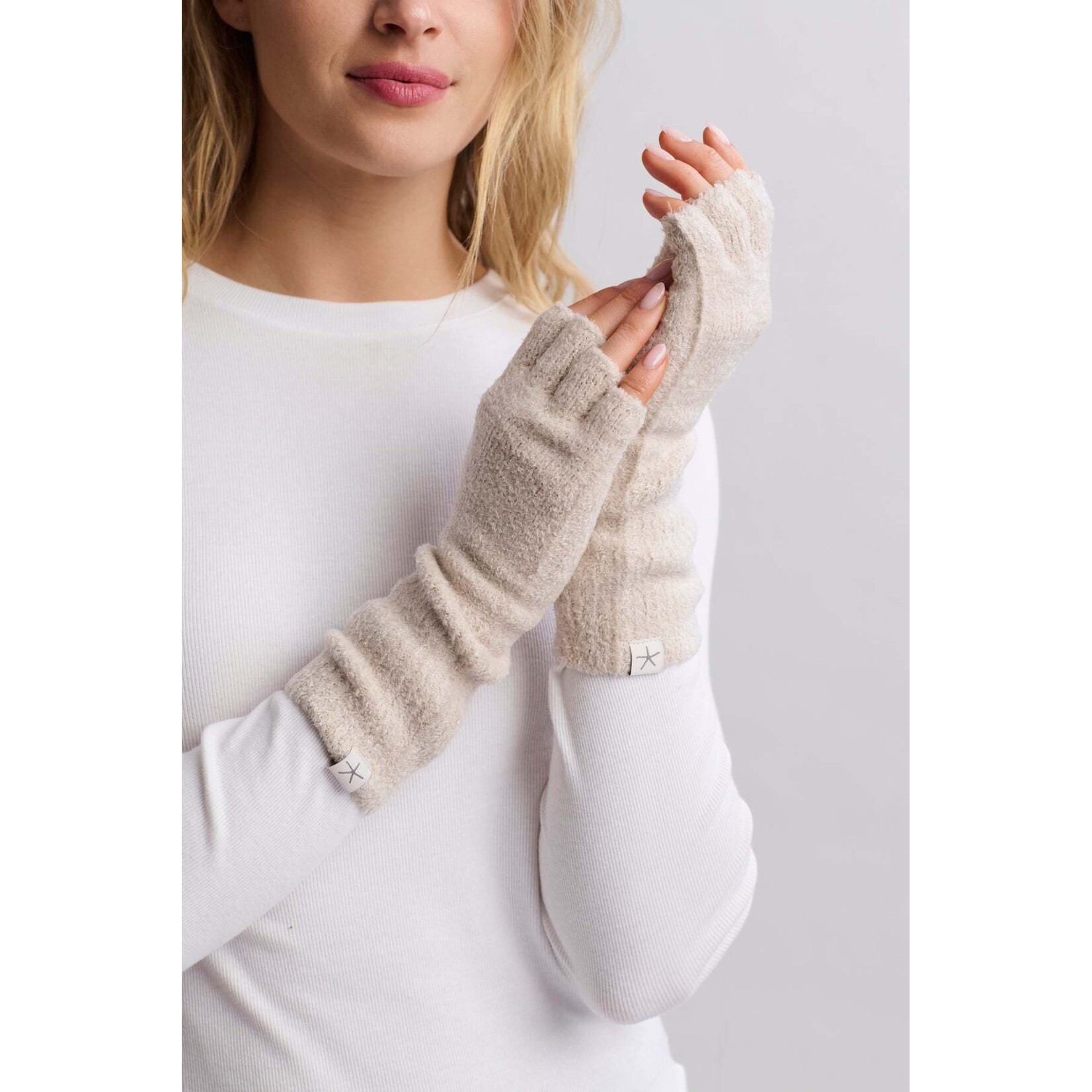 Barefoot Dreams CozyChic Lite® Fingerless Gloves S-M