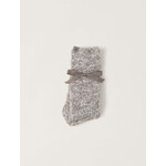 Barefoot Dreams CozyChic Charcoal/White Heathered Socks