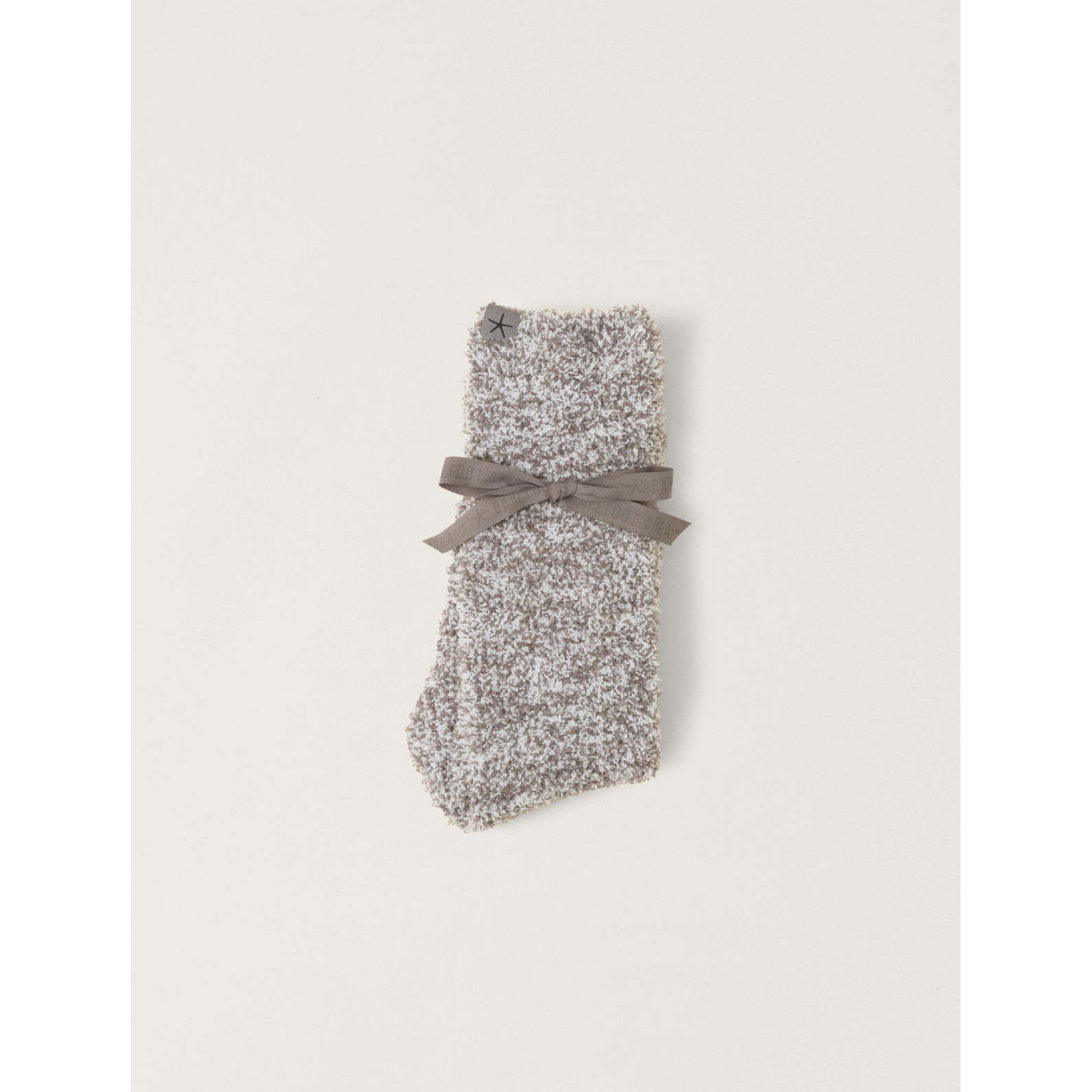 Barefoot Dreams CozyChic Charcoal/White Heathered Socks