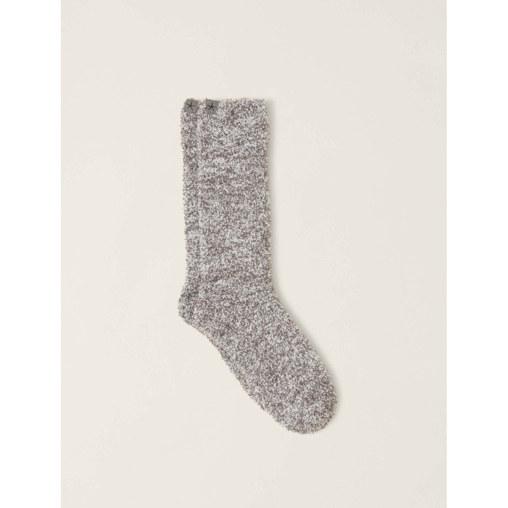 Barefoot Dreams CozyChic Charcoal/White Heathered Socks