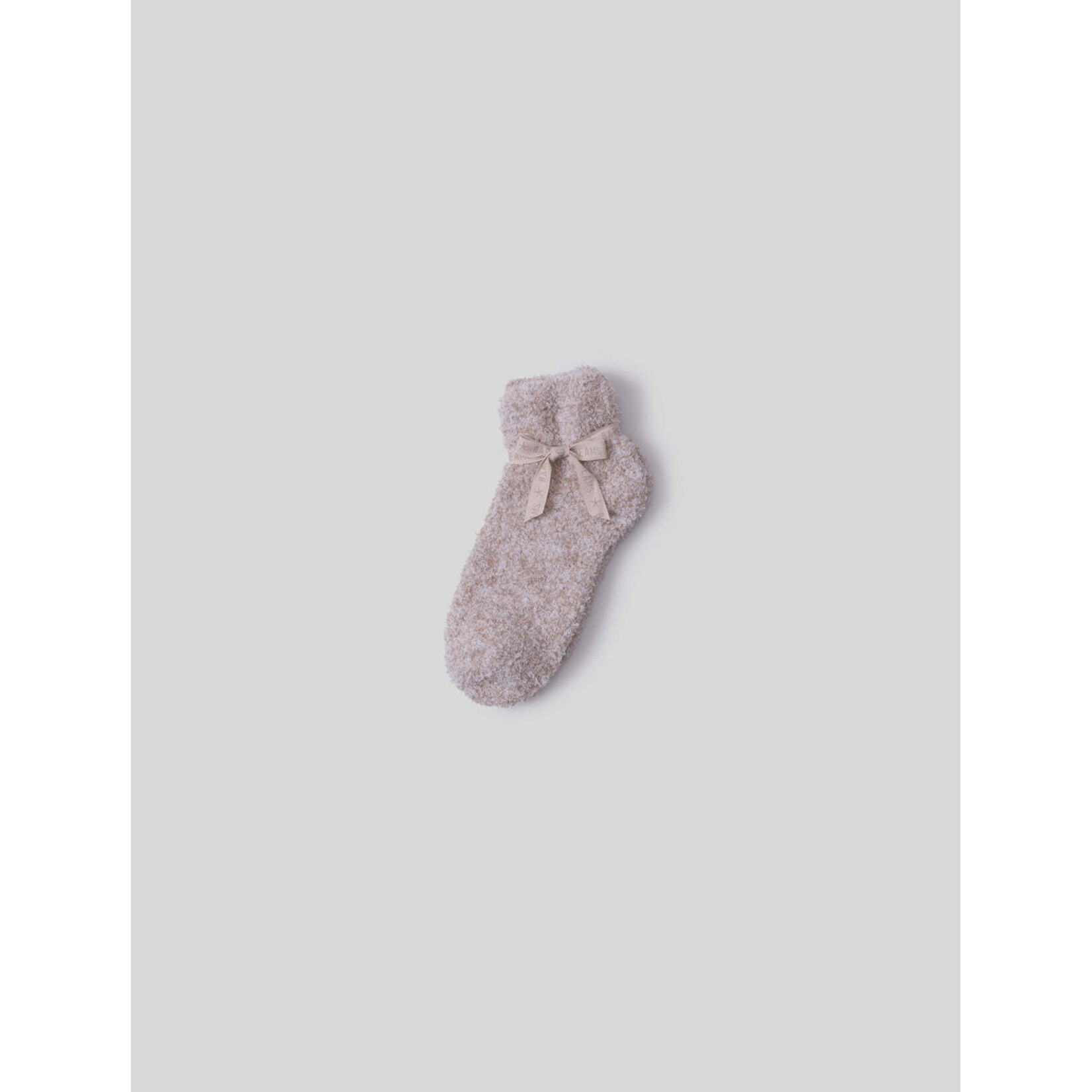 Barefoot Dreams CozyChic Heathered Tennis Socks in Heathered Stone