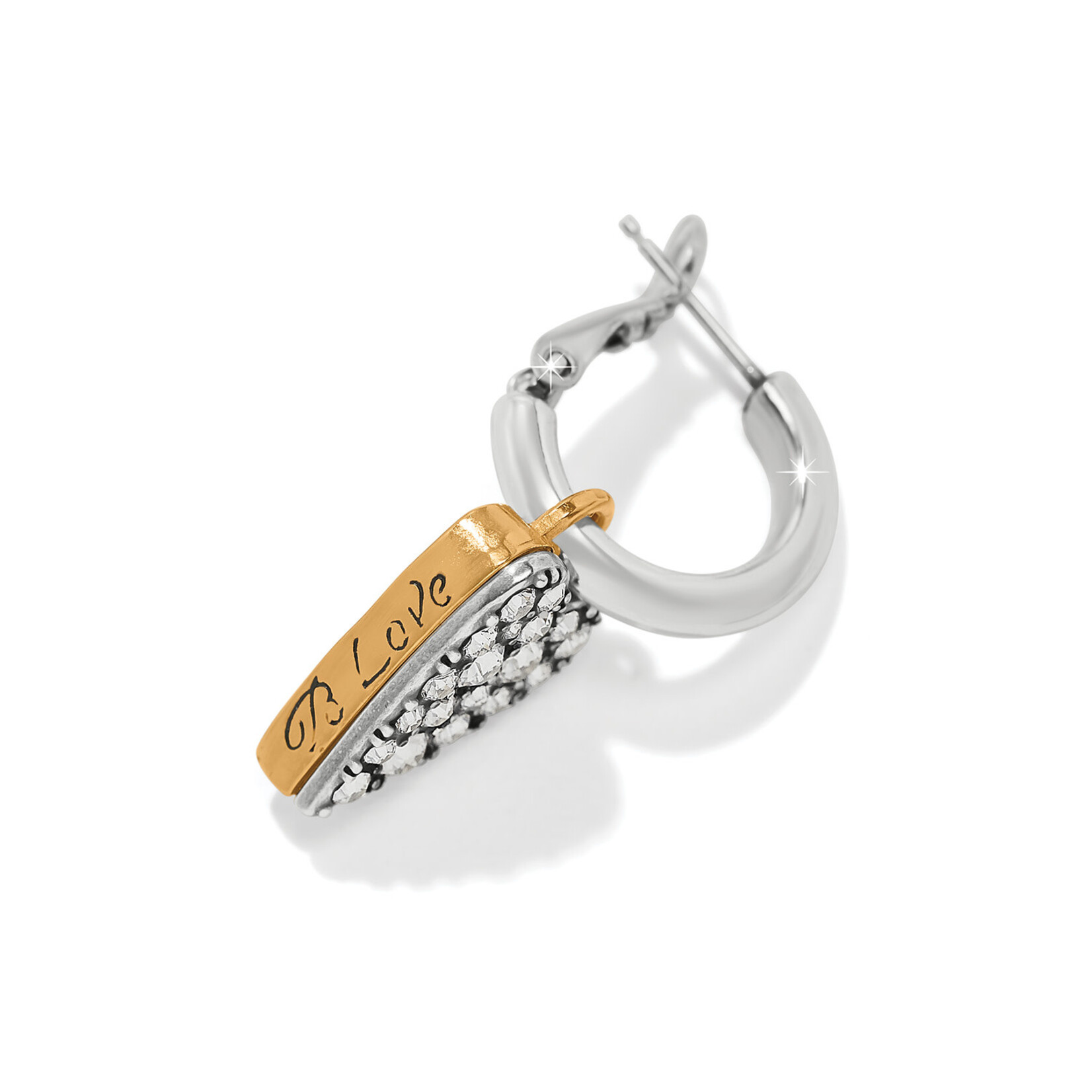 Brighton Love Messages B Love Reversible Hoop Earrings