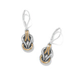 Brighton Interlok Harmony Two Tone Leverback Earrings