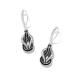Brighton Interlok Harmony Black Leverback Earrings