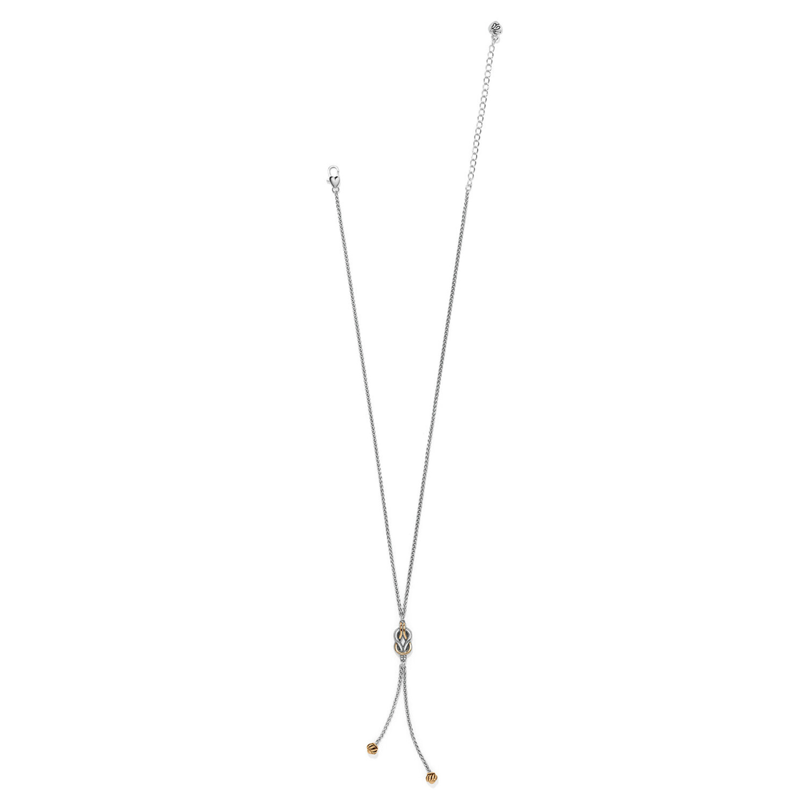 Brighton Interlok Harmony Two Tone Lariat Necklace