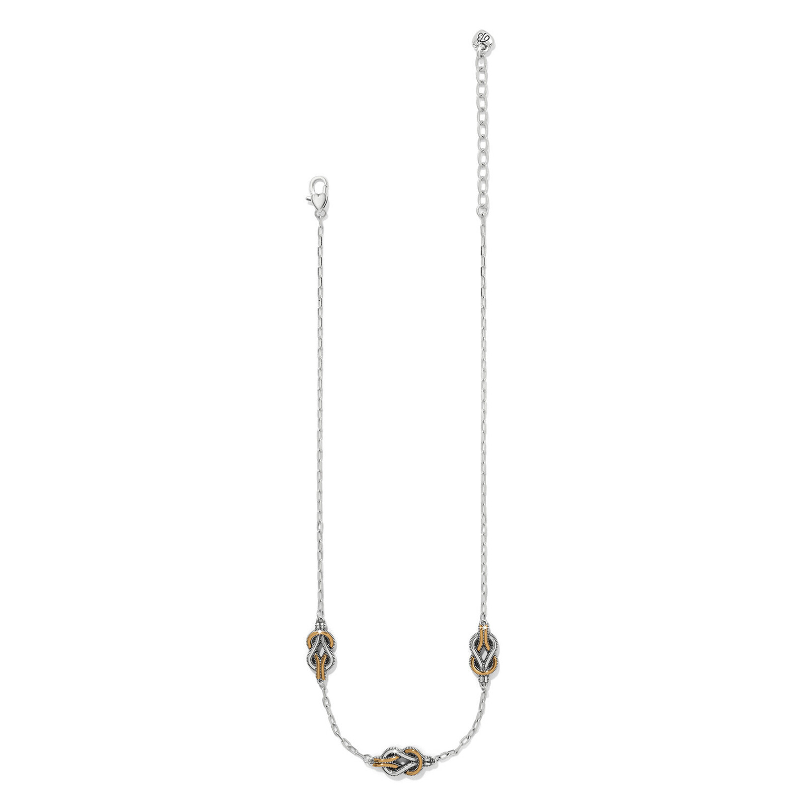 Brighton Interlok Harmony Two Tone Trio Necklace