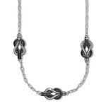 Brighton Interlok Harmony Black Trio Necklace