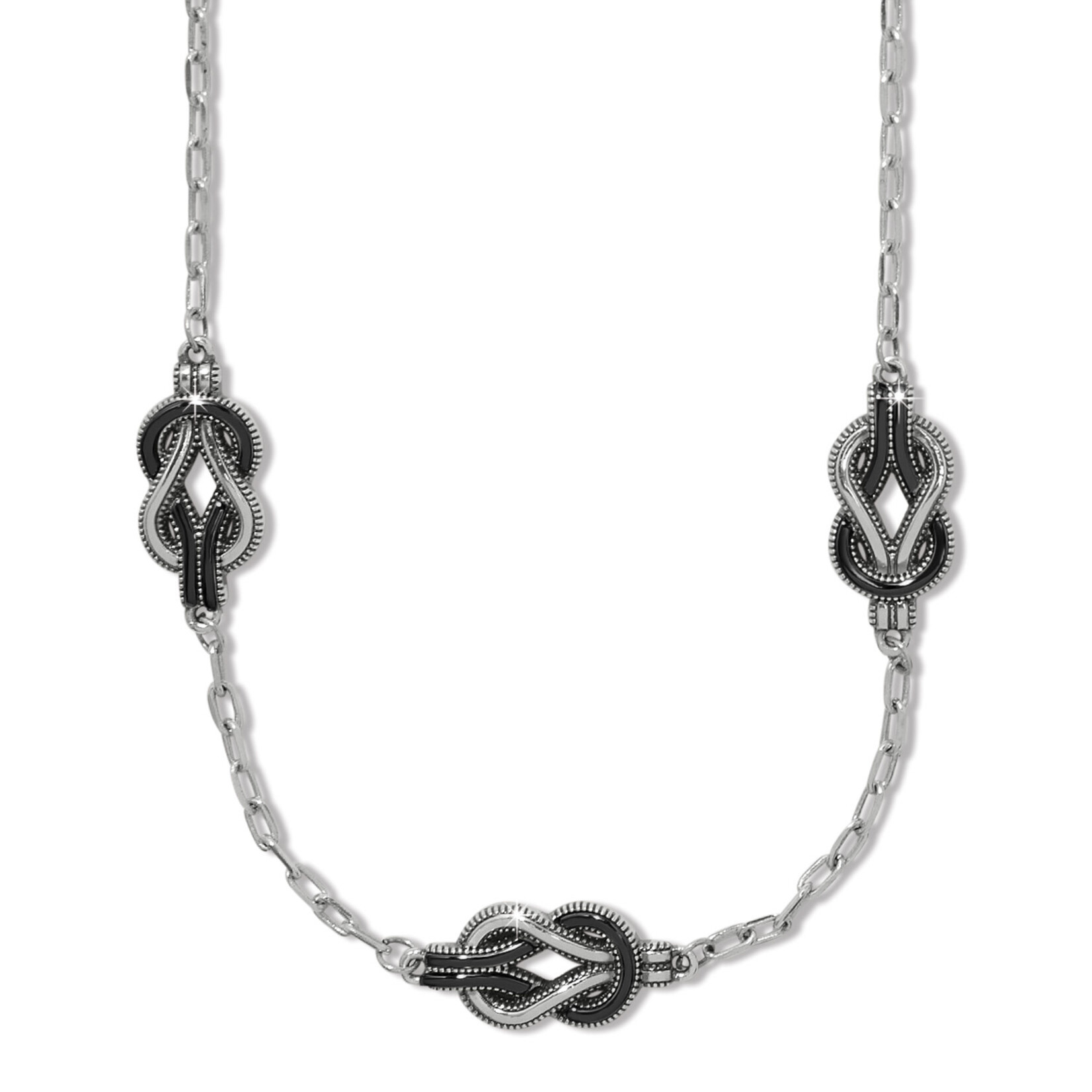 Brighton Interlok Harmony Black Trio Necklace