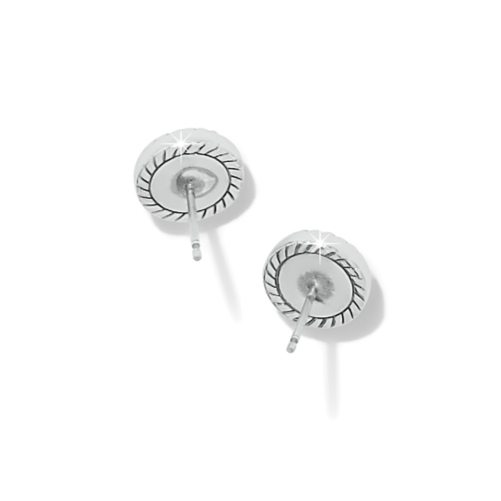 Brighton Illumina Celeste Dome Silver Post Earrings