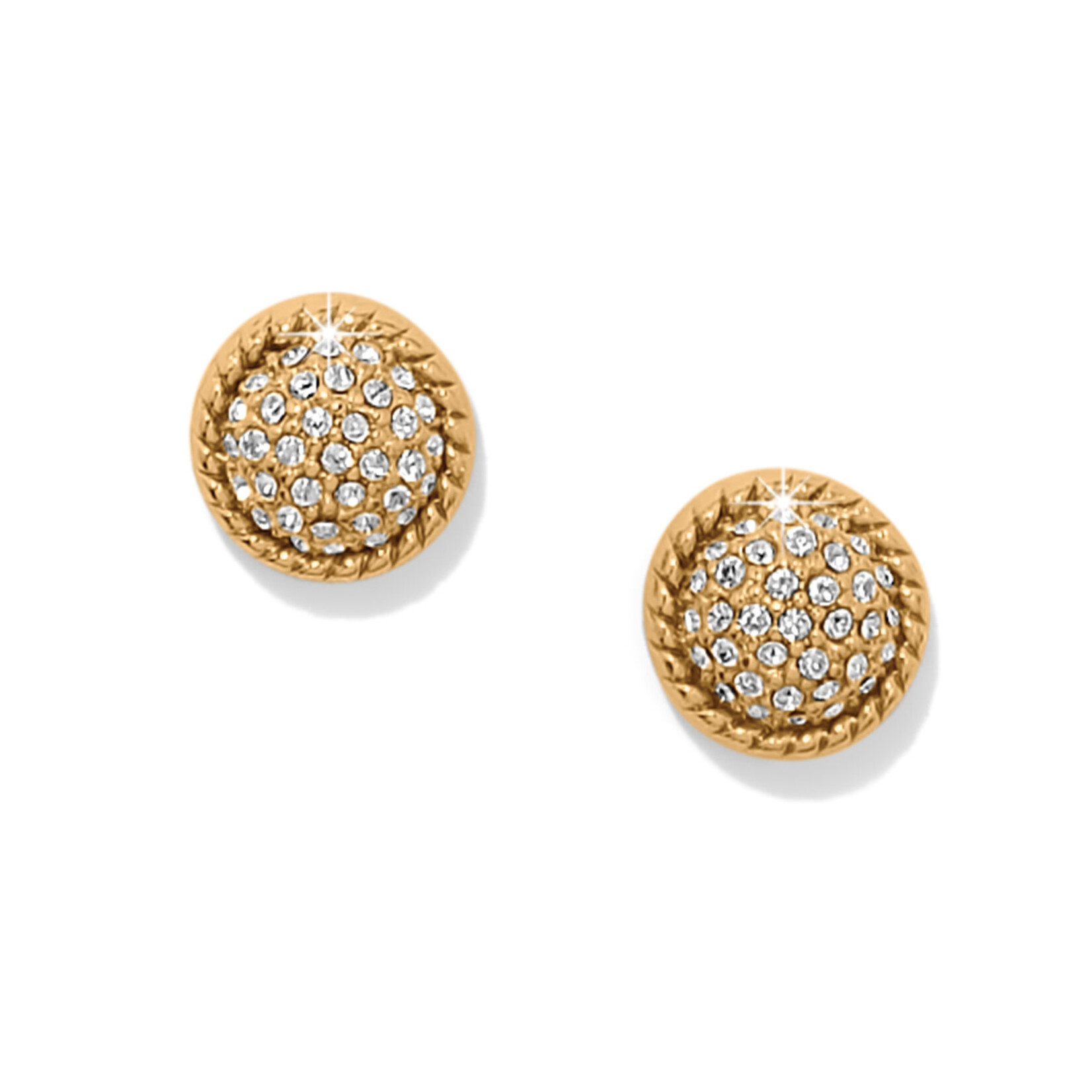 Brighton Illumina Celeste Dome Gold Post Earrings