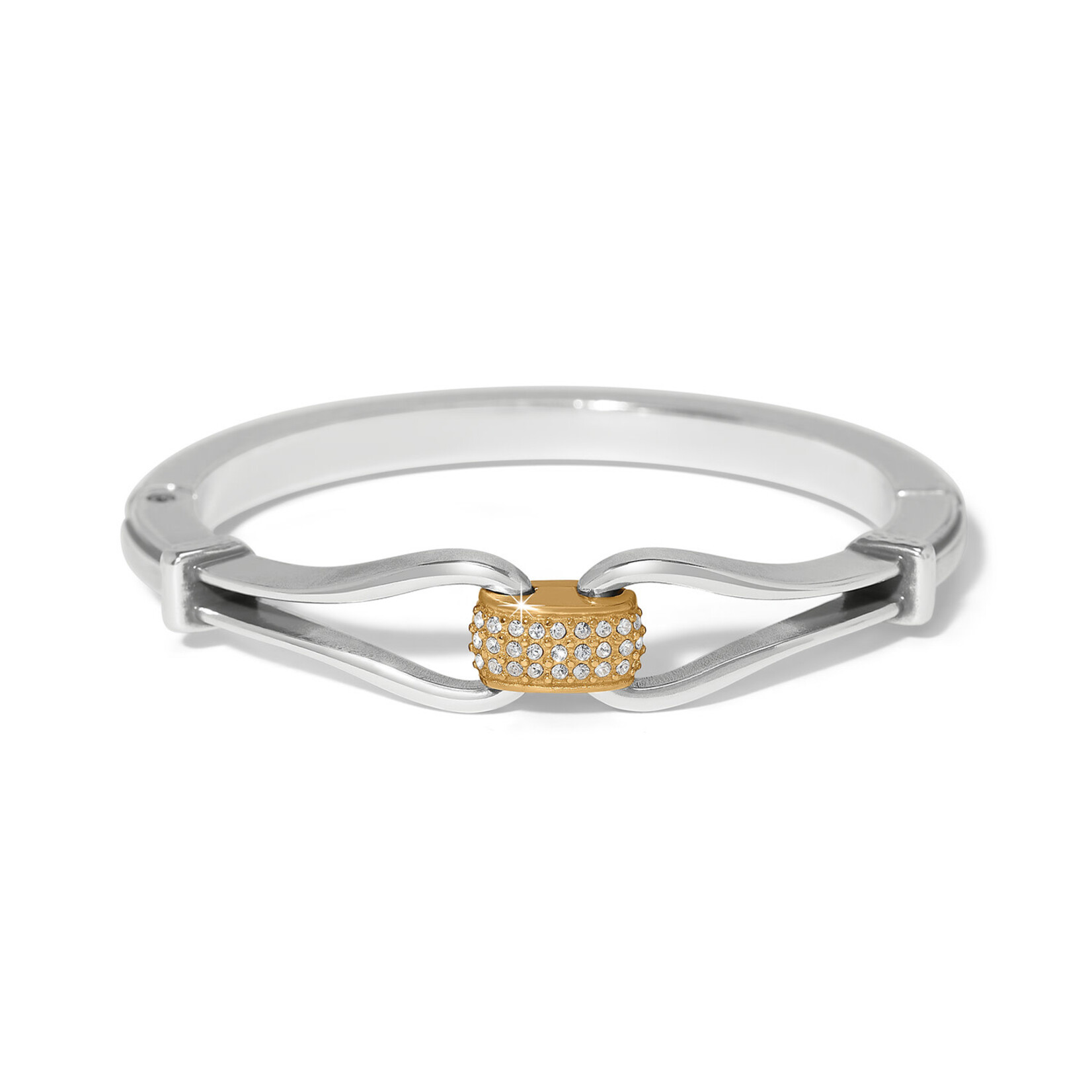 Brighton Meridian Classic Two Tone Hinged Bangle