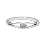 Brighton Meridian Classic Silver Hinged Bangle