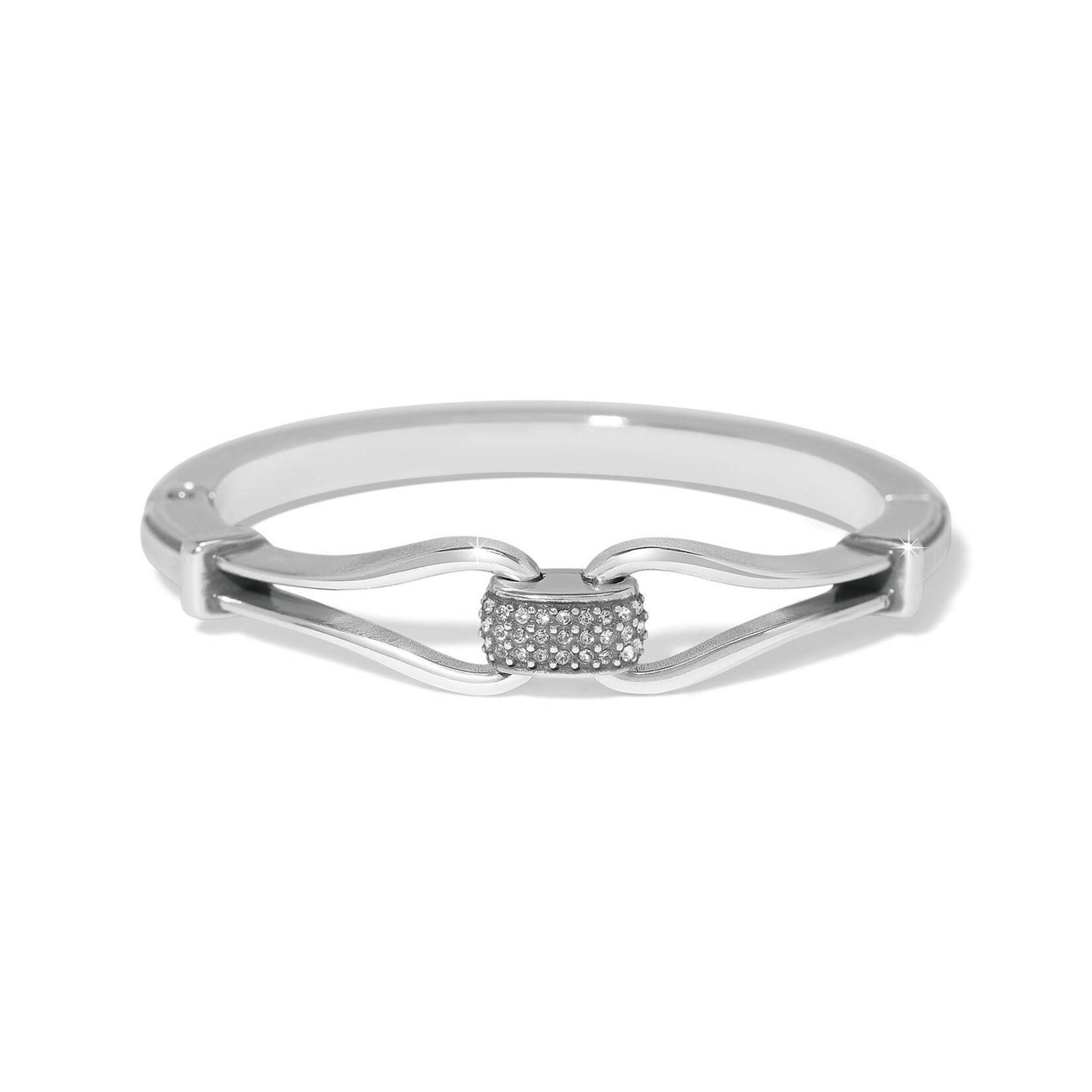 Brighton Meridian Classic Silver Hinged Bangle