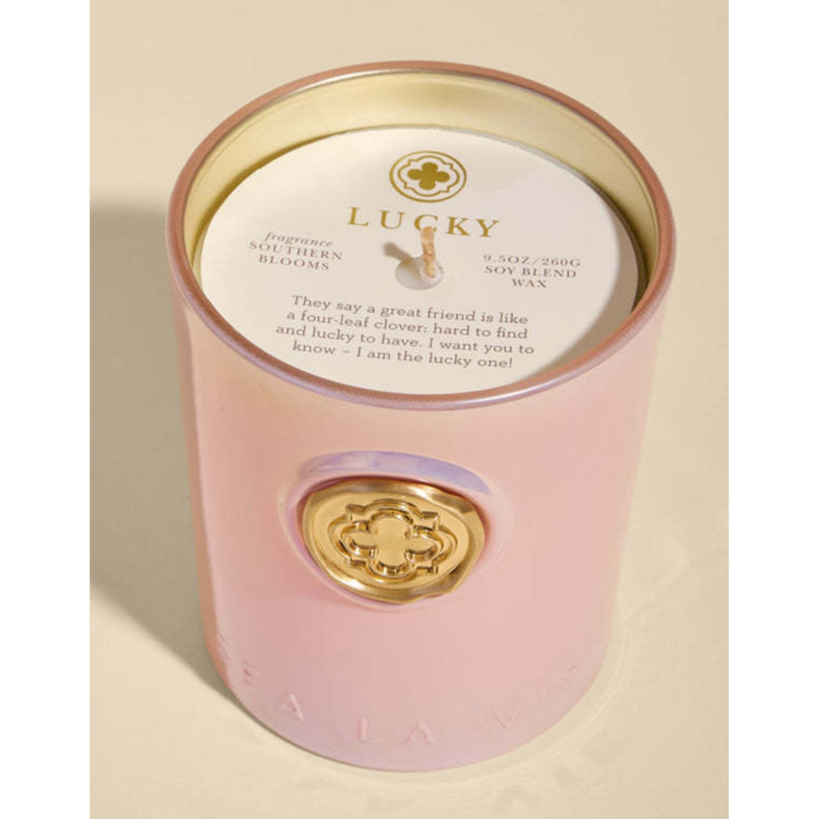 Spartina Sea La Vie Candle 9.5oz. Lucky/Quatrefoil No. 07