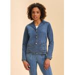 FDJ Denim Blazer Jacket in Medium Wash