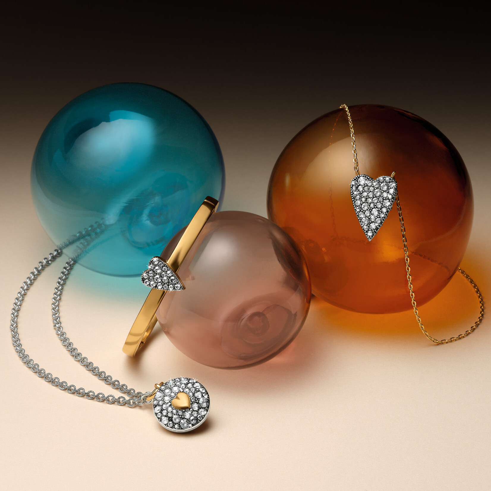 Brighton Love Messages Love Knows Reversible Necklace