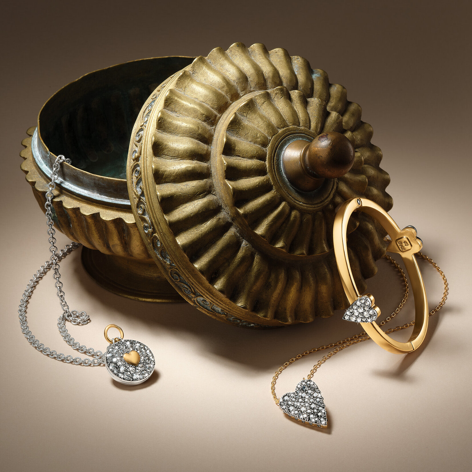 Brighton Love Messages Love Knows Reversible Necklace