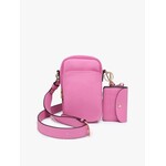 Jen & Co Parker 3 Compartment Crossbody w/ Pouch in Bubblegum