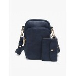 Jen & Co Parker 3 Compartment Crossbody w/ Pouch in Navy