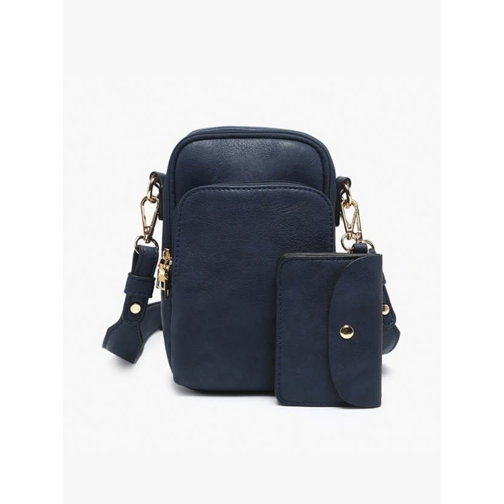 Jen & Co Parker 3 Compartment Crossbody w/ Pouch in Navy