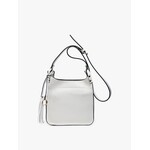 Jen & Co Lucinda Square Crossbody w/ Tassels in White