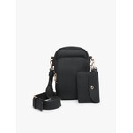 Jen & Co Parker 3 Compartment Crossbody w/ Pouch in Black