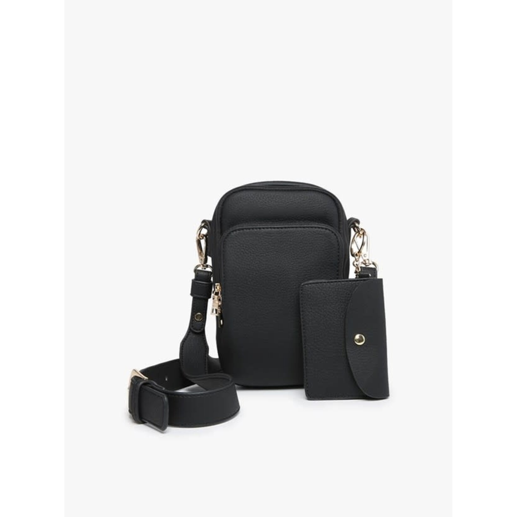 Jen & Co Parker 3 Compartment Crossbody w/ Pouch in Black