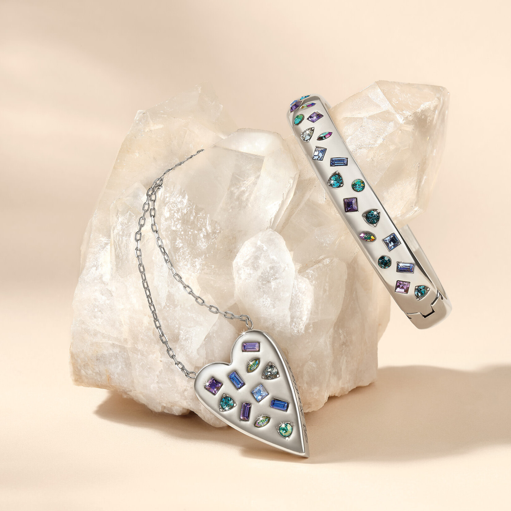 Brighton Love Messages B Radiant Hinged Bangle