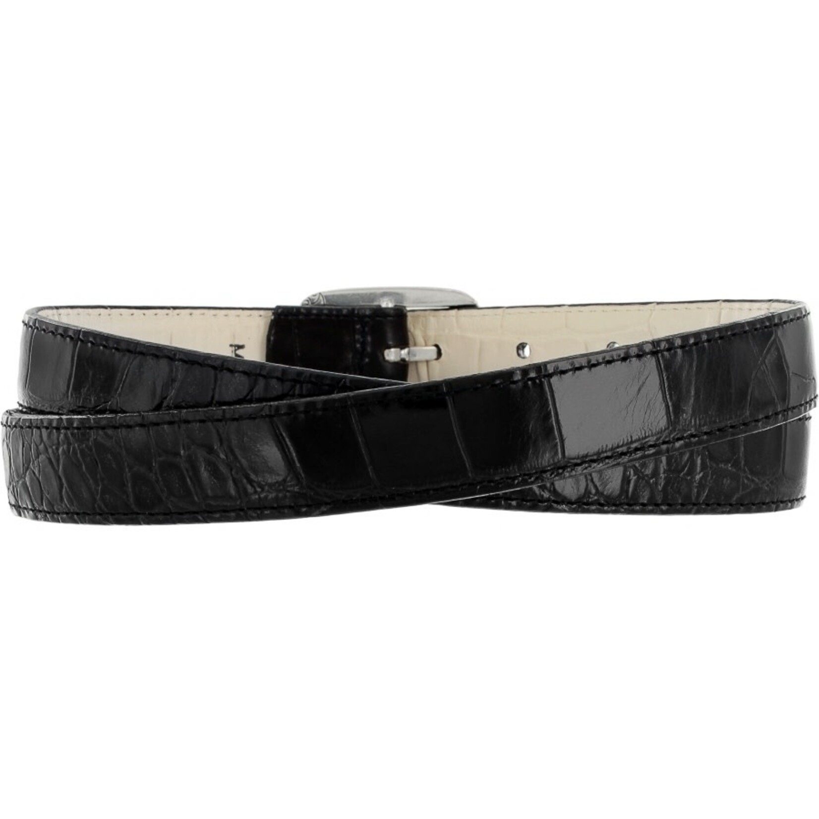 Brighton Mingle Reversible Belt in Black/Pearl
