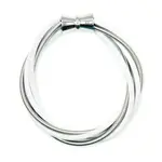 Sea Lily White & Silver 5 Strand PW Bracelet with Magnet