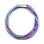 Sea Lily Rainbow 5 Strand PW Bracelet with Magnet