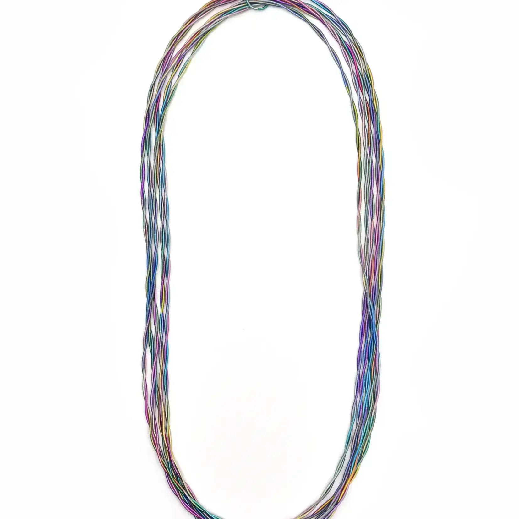 Sea Lily Rainbow Long Twisted PW Necklace