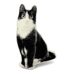 Broderpress Black & White Kitten Pillow 9"x15"