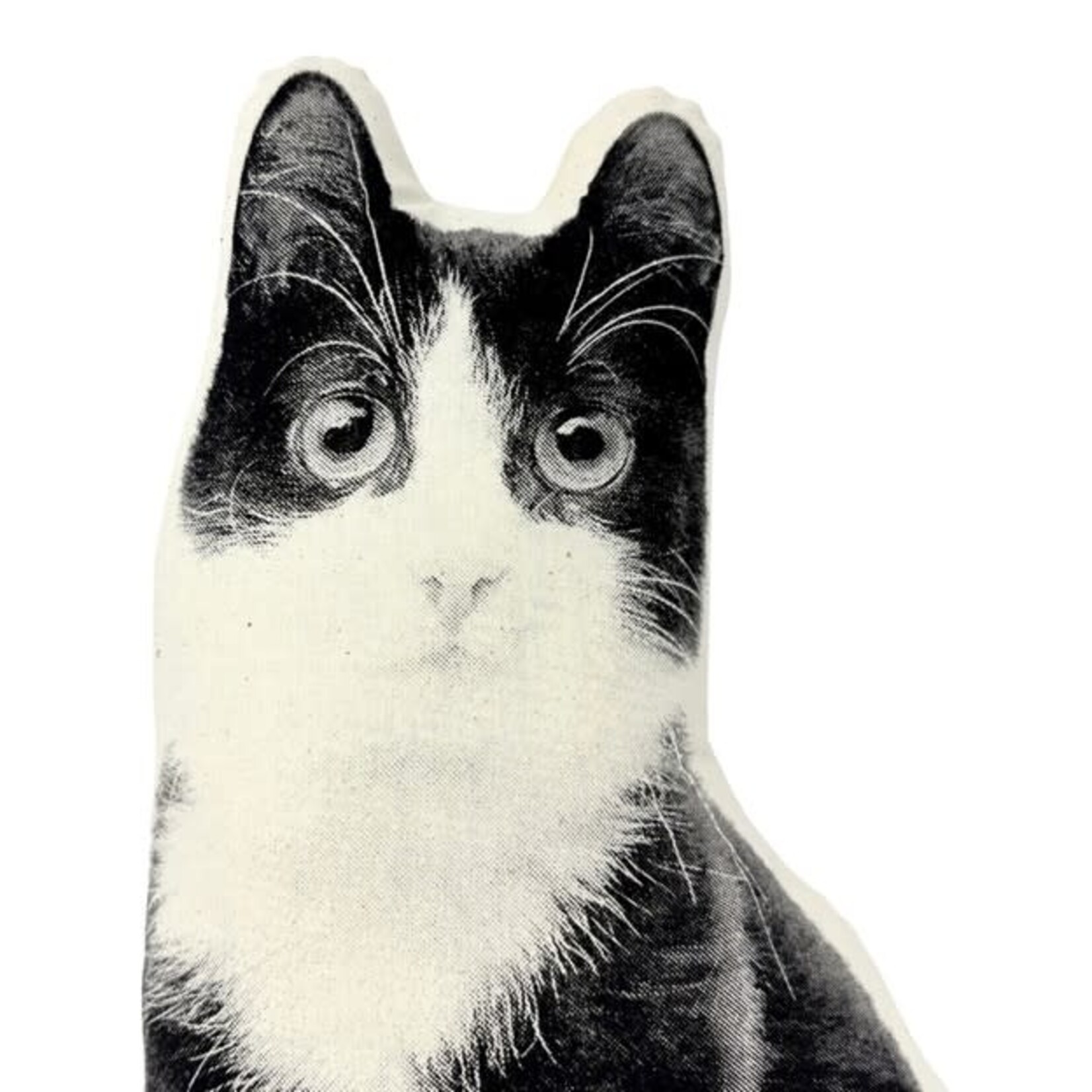 Broderpress Black & White Kitten Pillow 9"x15"
